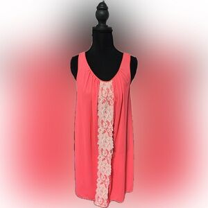 Vintage Vibrant Coral 60’s Movie Star Dress